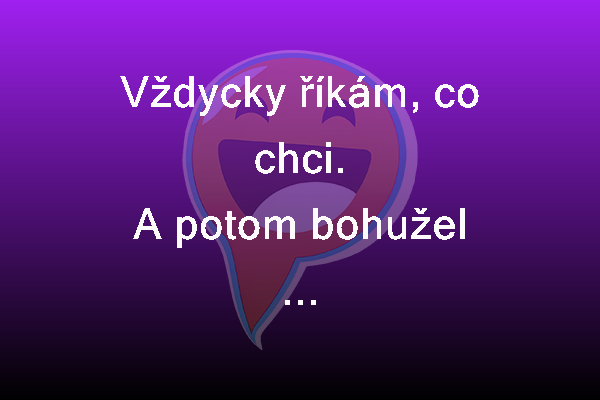 Chci, nechci, slyším, vidím