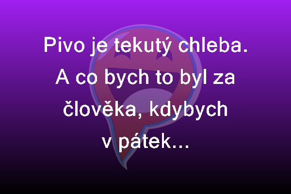 Je pivo chléb?