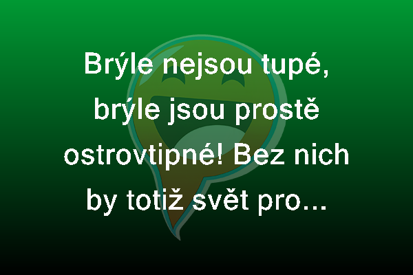 Jsou brýle tupé?