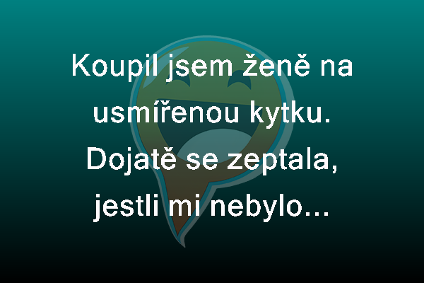 Kytka na usmířenou