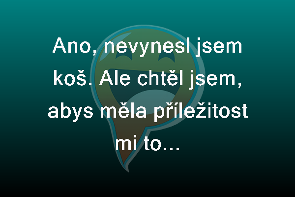 Nevynesl koš