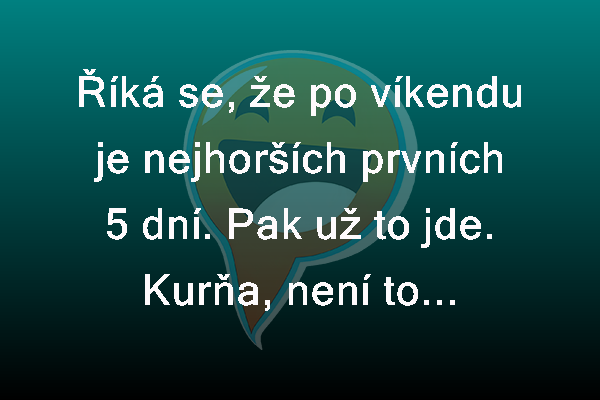Po víkendu