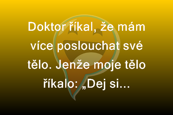 Poslouchej své tělo