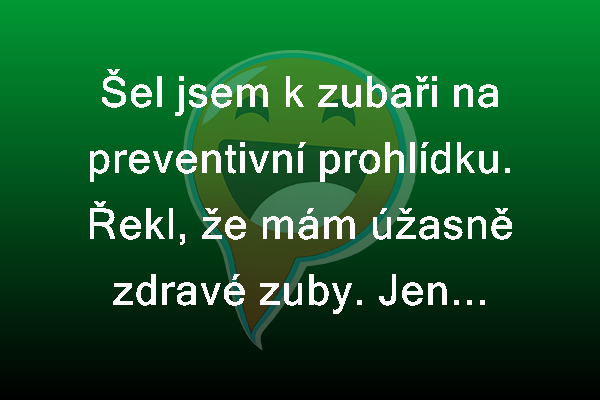 Preventivní prohlídka u zubaře