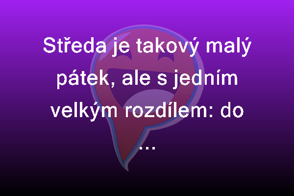 Středa = malý pátek